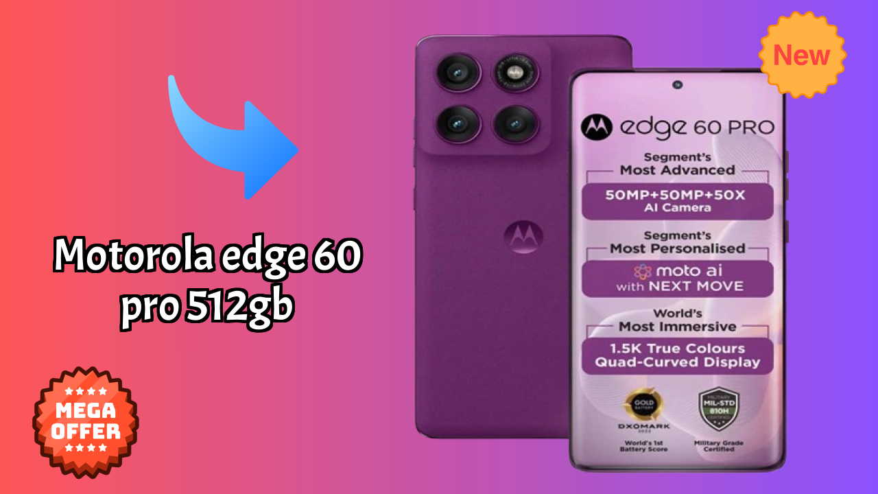 Motorola Edge 60 Pro 512GB Gaming Performance: MediaTek Dimensity 8350 Extreme Edition FPS