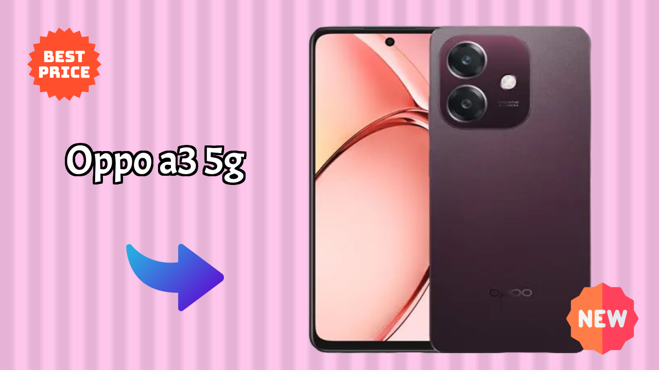 OPPO A3 5G Display Quality: 6.67 Inches (16.94 Cm) Screen