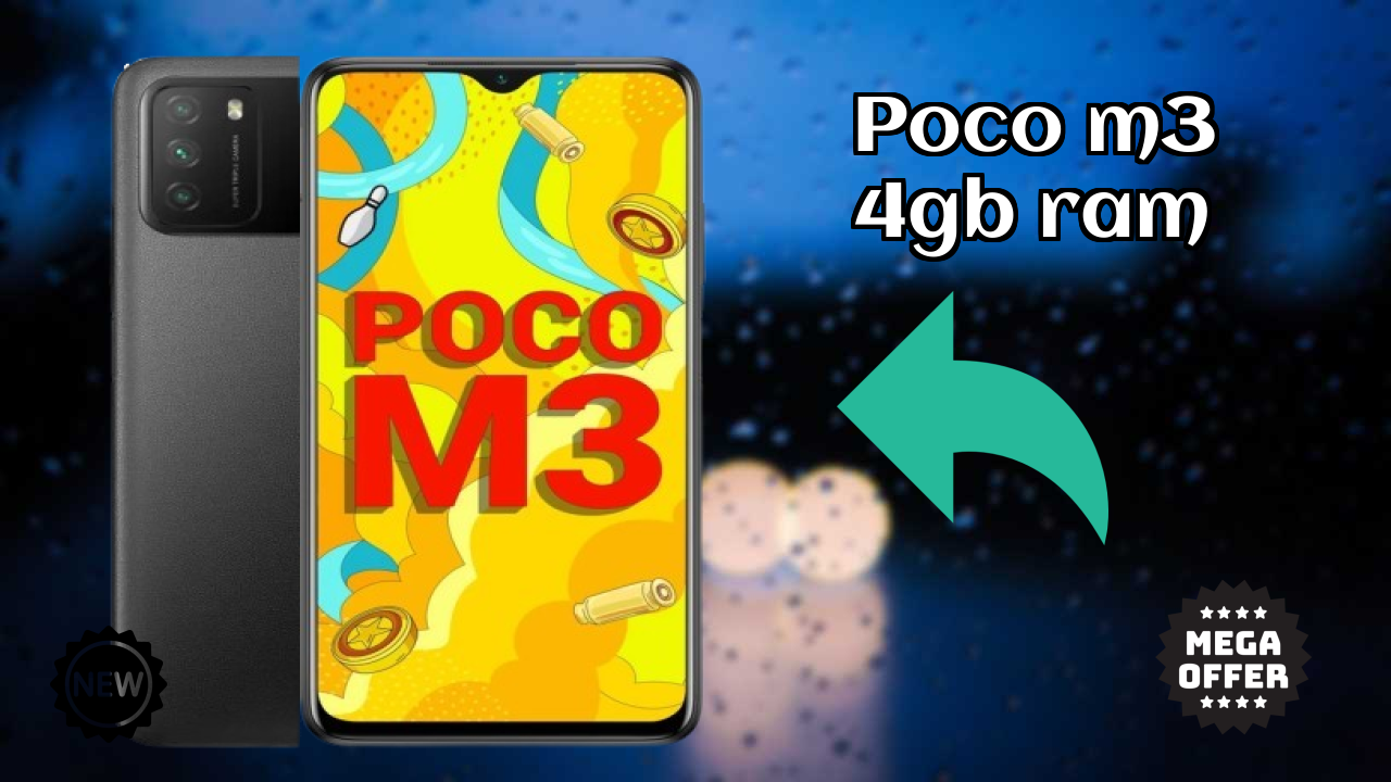 POCO M3 4GB RAM Display Size: 6.53 Inches (16.59 Cm) Screen Test
