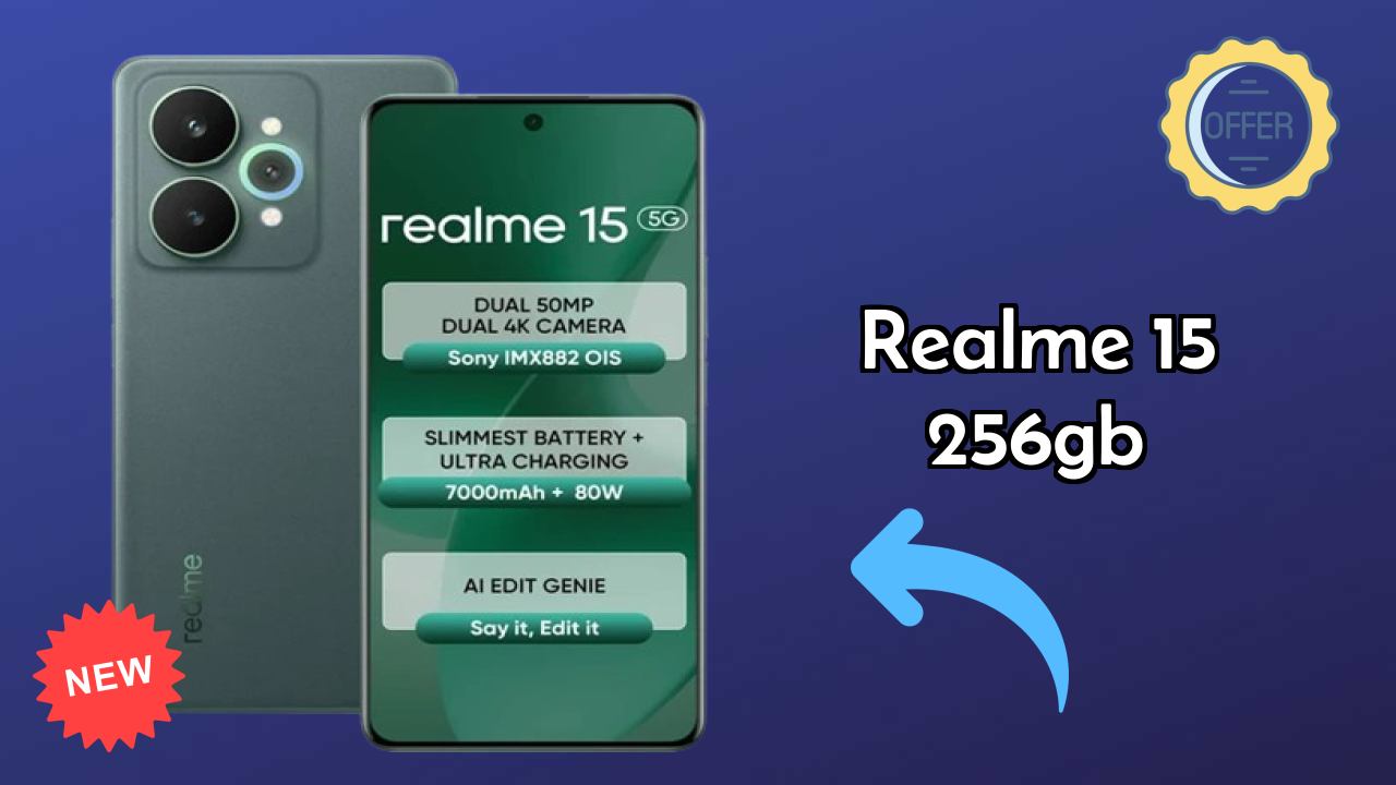 Realme 15 256GB Camera Quality: 50 MP + 8 MP Rear Camera Low Light