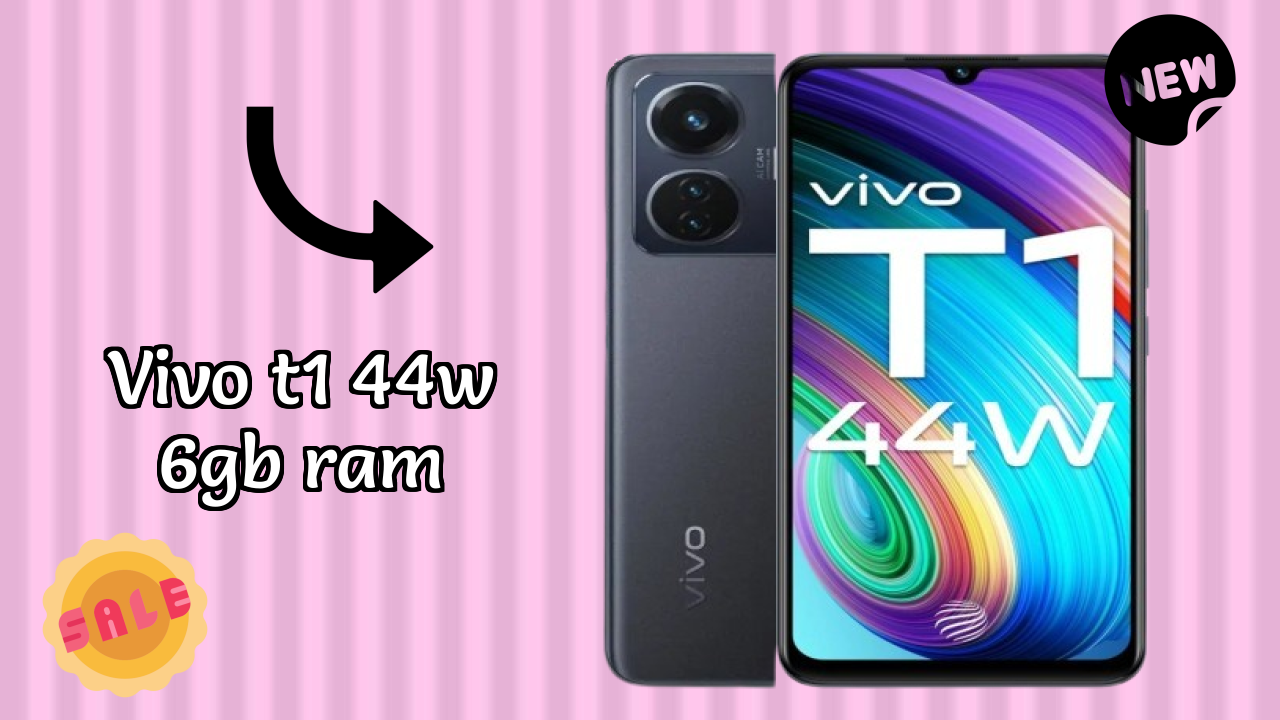 Vivo T1 44W 6GB RAM Display Technology: 6.44 Inches (16.36 Cm) Screen